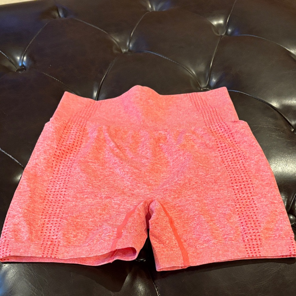 Vibrant Coral Athletic Shorts for Women